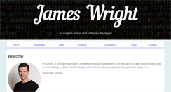 Desktop Screenshot of jamesswright.co.uk